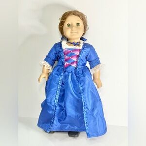 American Girl Felicity Merriman Doll 1st Edition In Christmas Dress Pleasant Co